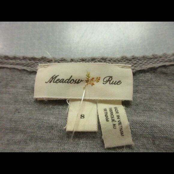 Anthropologie top by Meadow Rue gray & dusty mauve Small - Picture 3 of 3